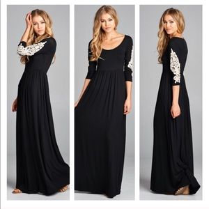 Black maxi dress